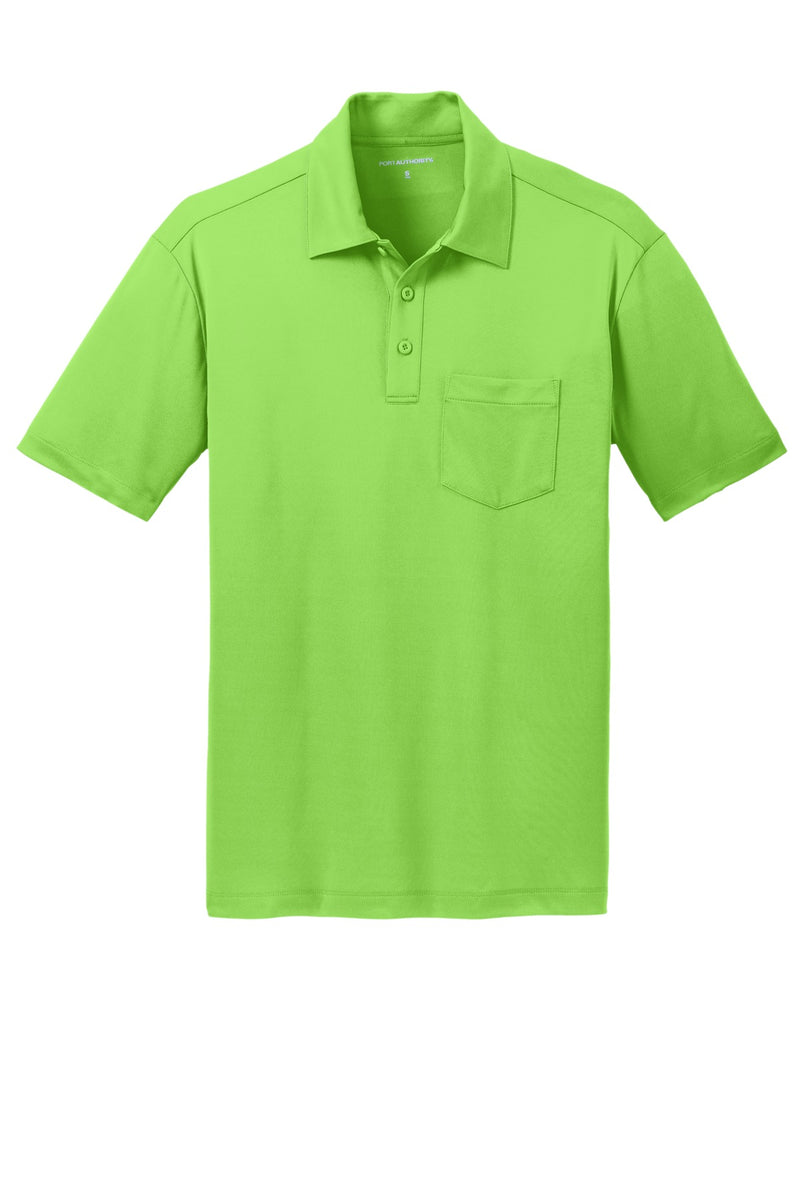Port Authority Silk Touch Performance Pocket Polo - Lime