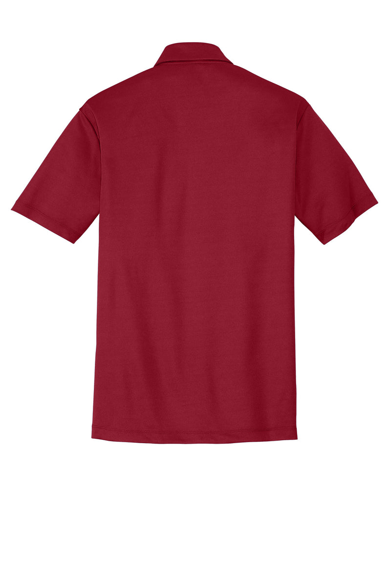 Port Authority Silk Touch Performance Pocket Polo - Red