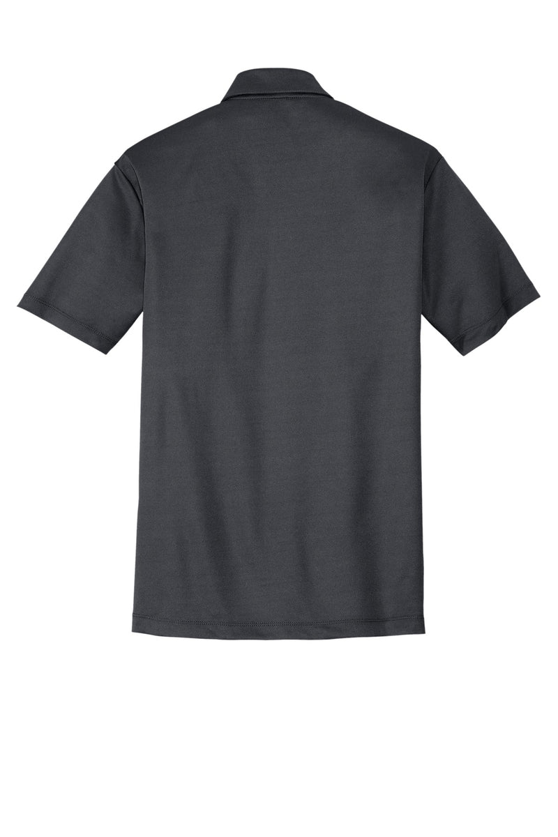 Port Authority Silk Touch Performance Pocket Polo - Steel Grey