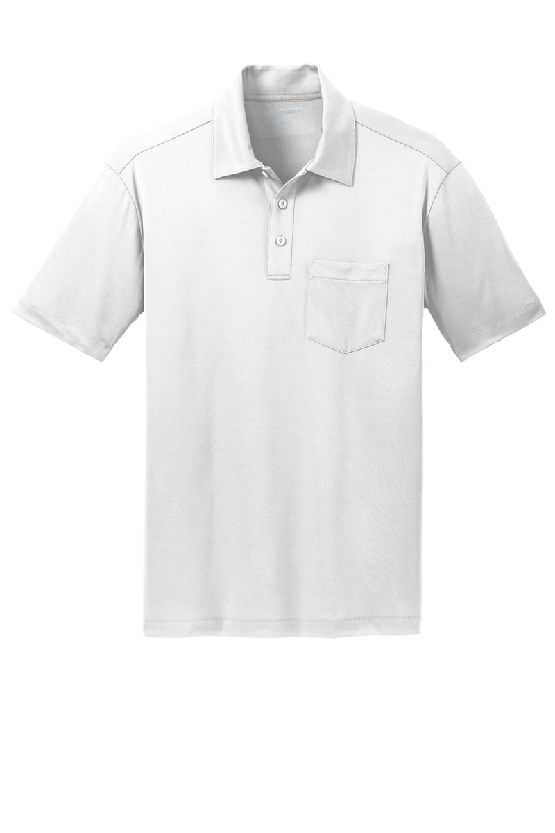 Port Authority Silk Touch Performance Pocket Polo - White