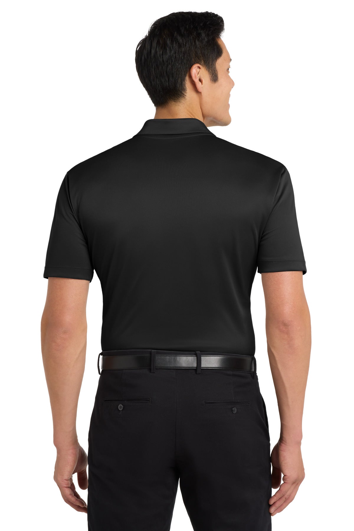 Port Authority Tall Silk Touch Performance Polo - Black