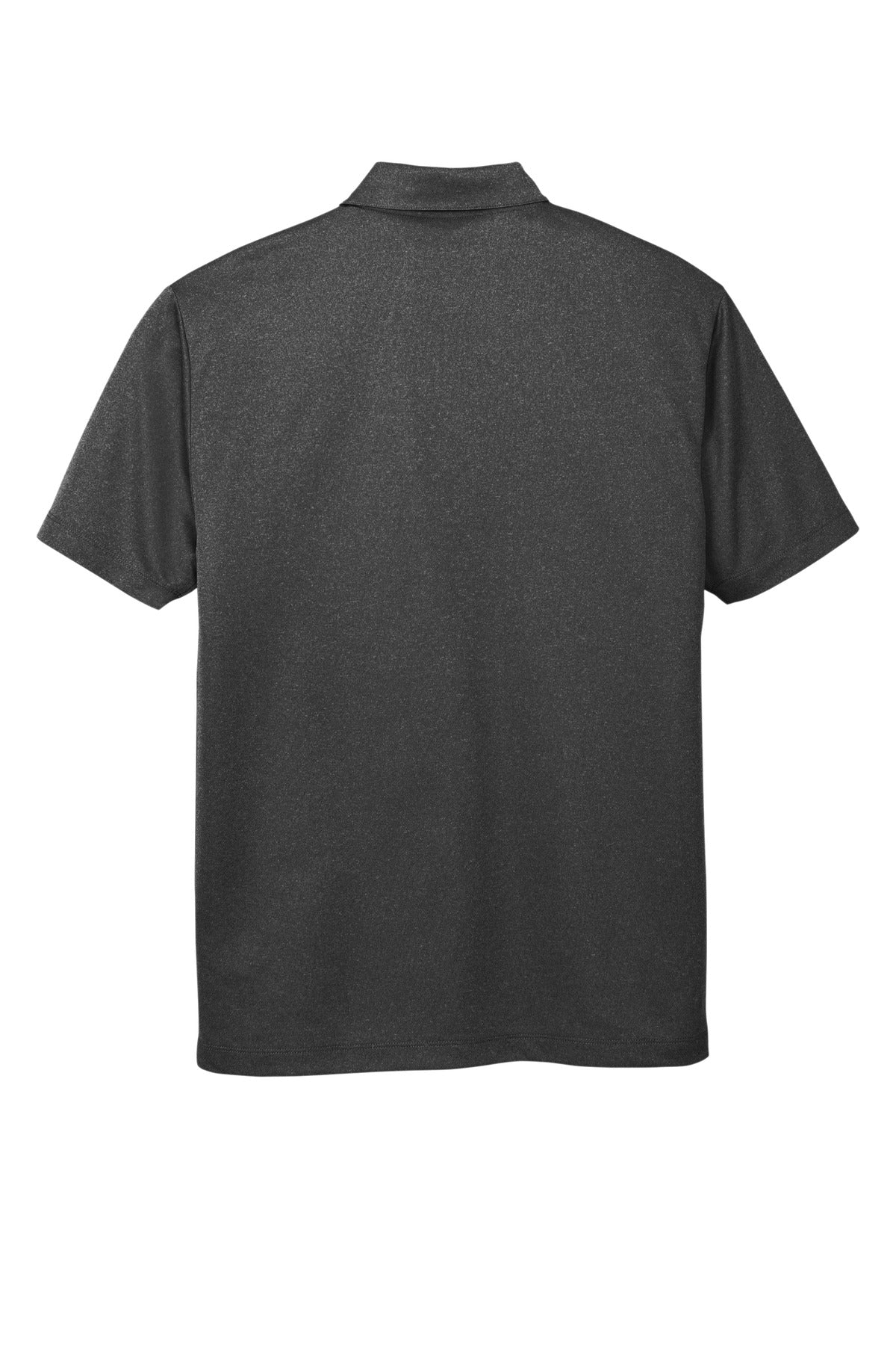 Port Authority  Heathered Silk Touch  Performance Polo - Black Heather