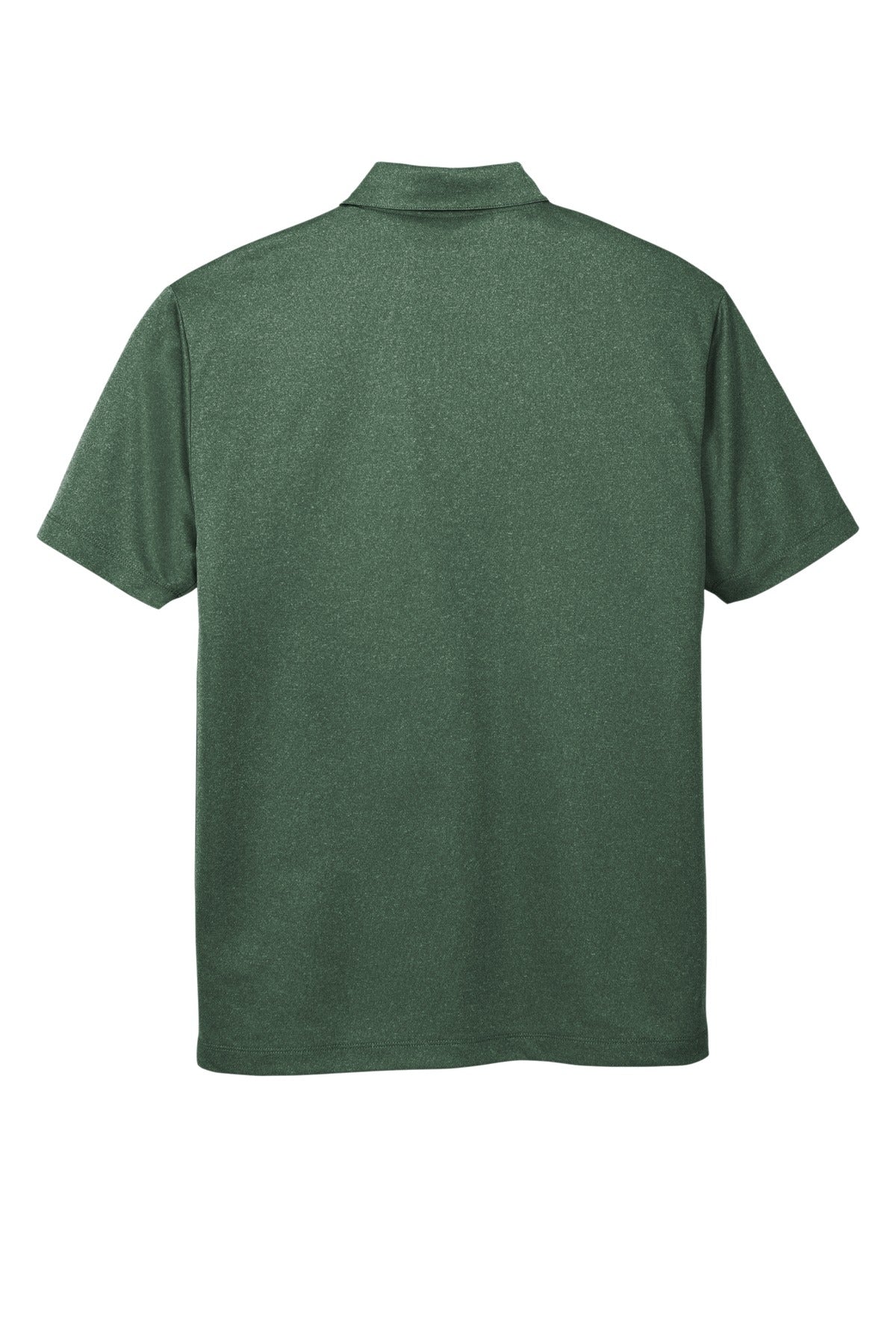 Port Authority  Heathered Silk Touch  Performance Polo - Green Glen Heather