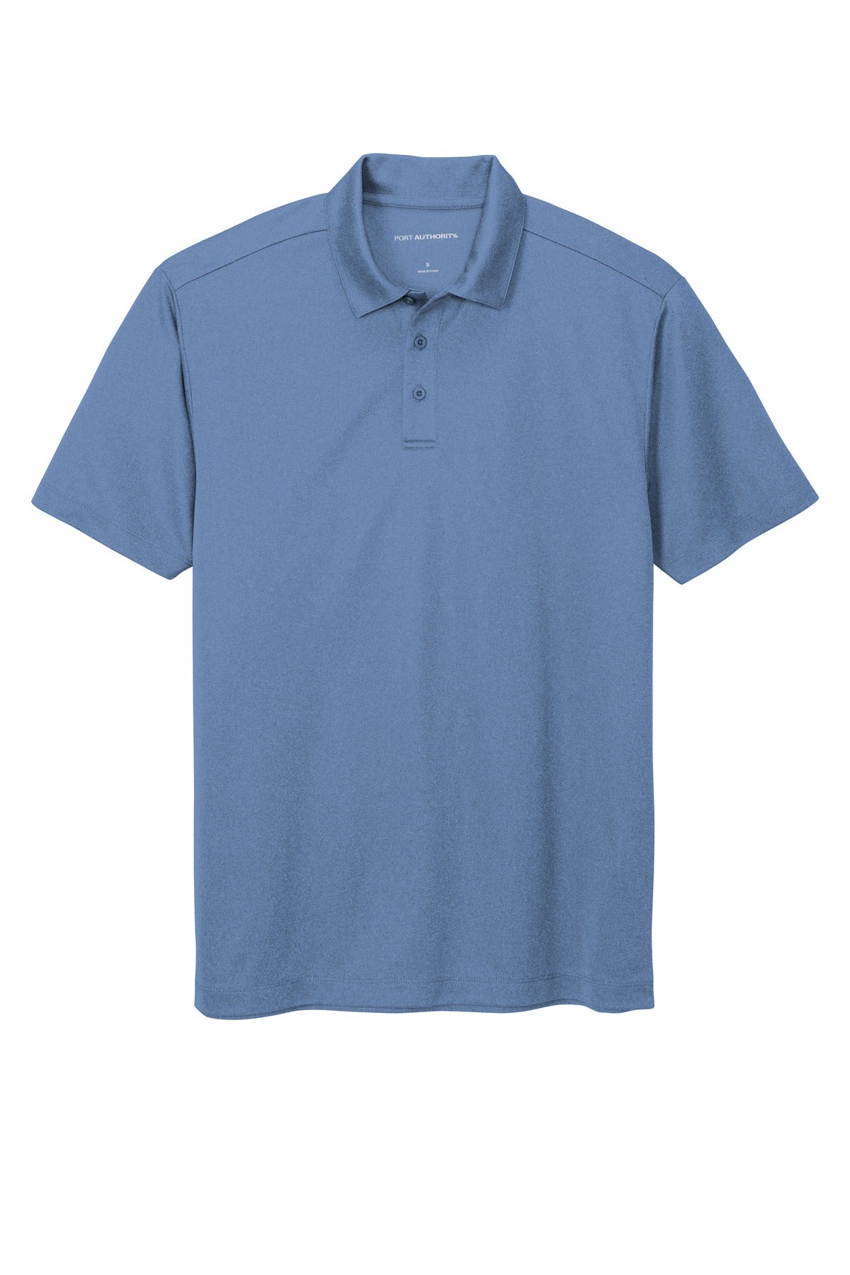 Port Authority  Heathered Silk Touch  Performance Polo - Moonlight Blue Heather