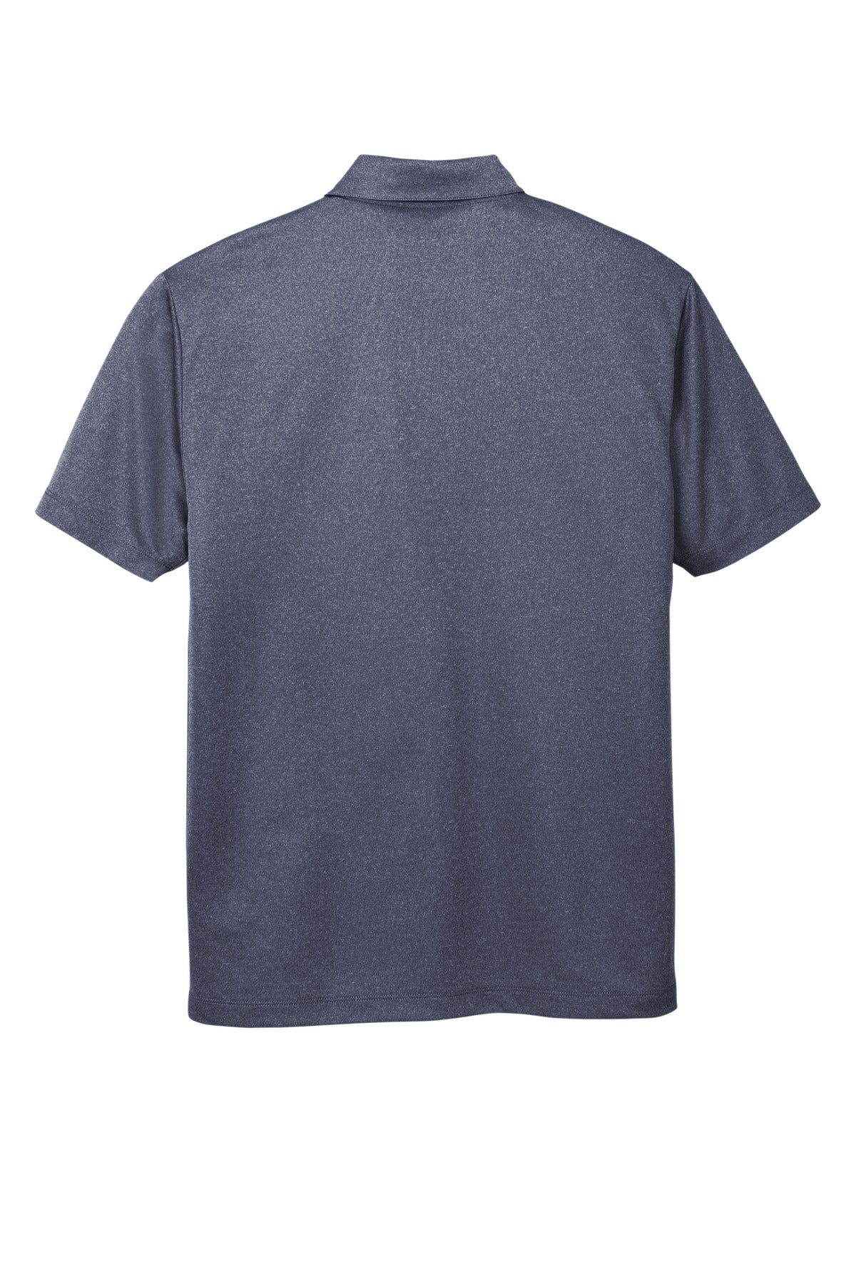 Port Authority  Heathered Silk Touch  Performance Polo - Navy Heather