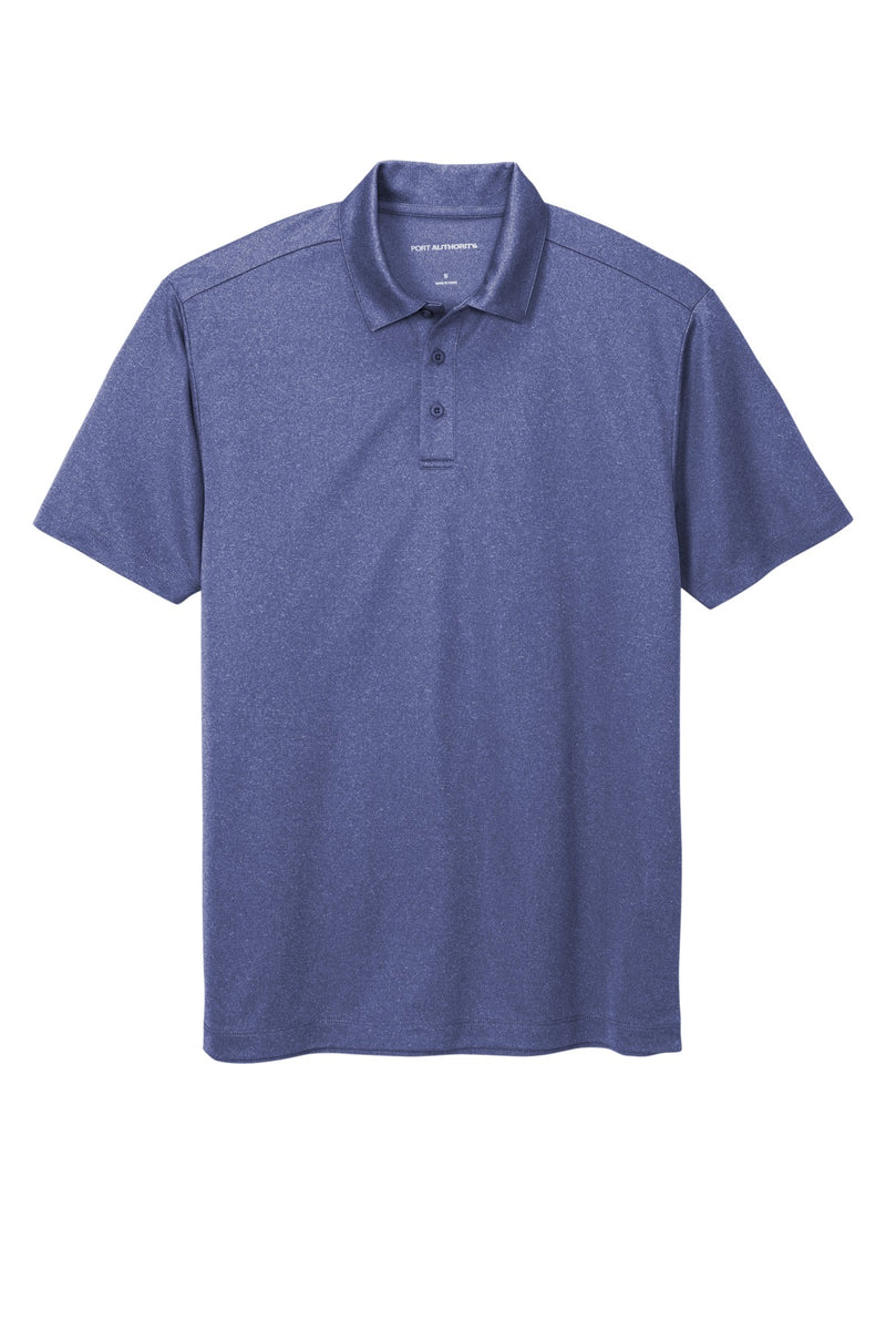 Port Authority  Heathered Silk Touch  Performance Polo - Royal Heather