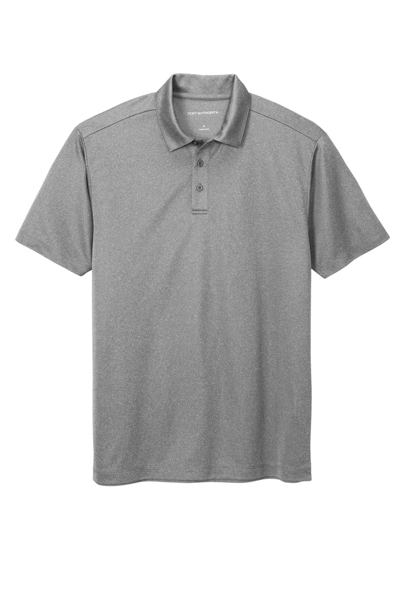 Port Authority  Heathered Silk Touch  Performance Polo - Shadow Grey Heather