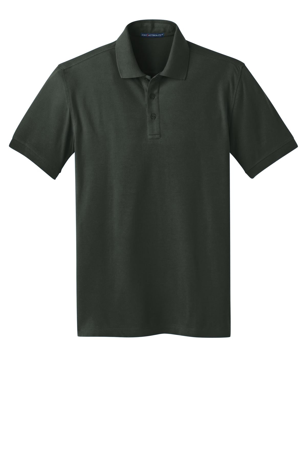 Port Authority Stretch Pique Polo - Grey Smoke