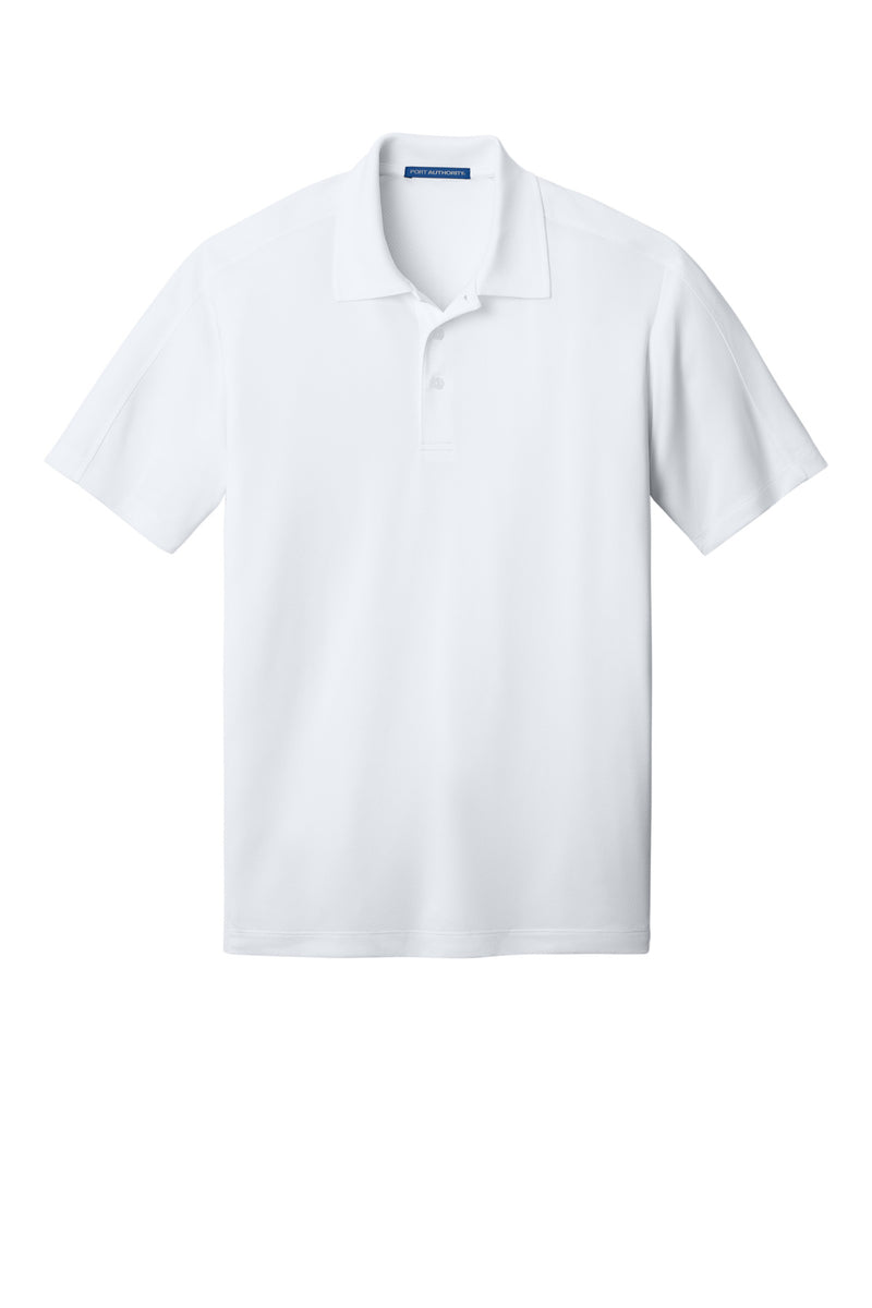 Port Authority Diamond Jacquard Polo - White