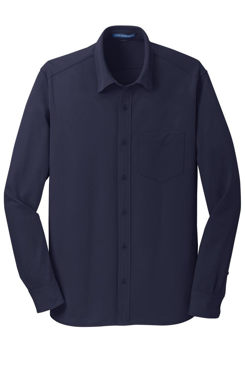 Port Authority Dimension Knit Dress Shirt - Dark Navy