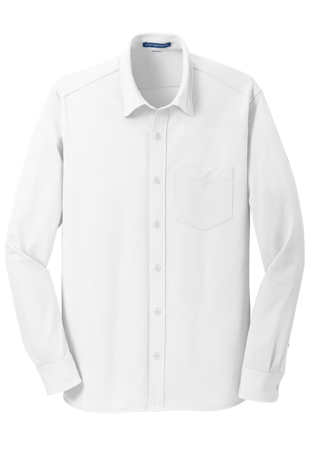 Port Authority Dimension Knit Dress Shirt - White