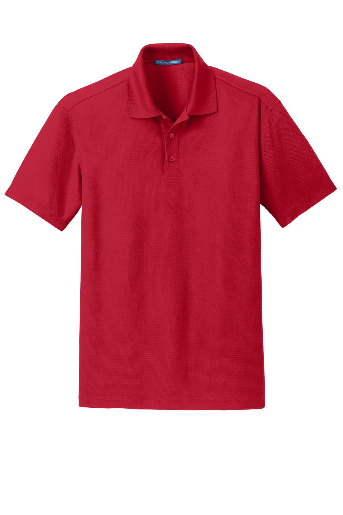 Port Authority Dry Zone Grid Polo - Engine Red