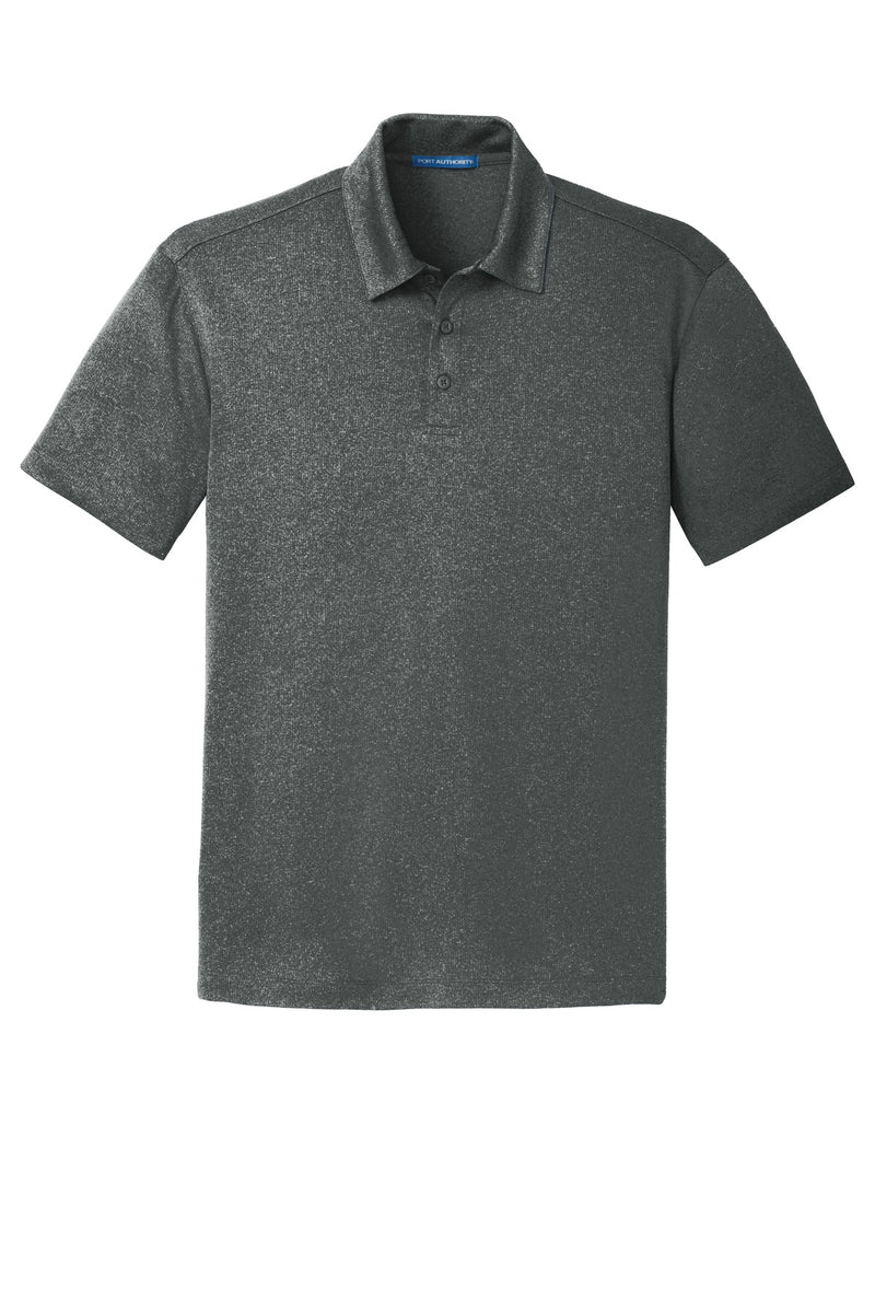 Port Authority Trace Heather Polo - Charcoal Heather