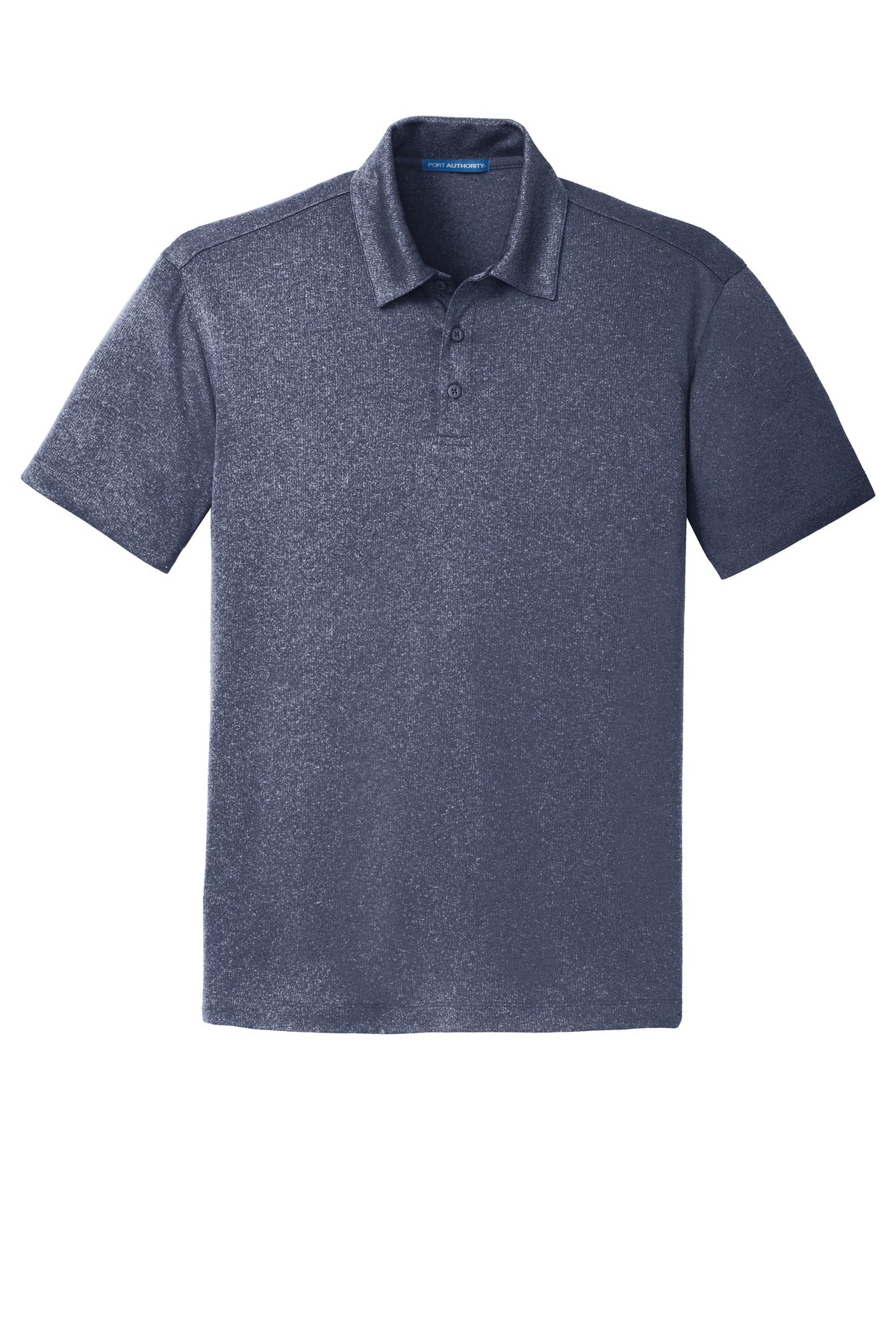 Port Authority Trace Heather Polo - True Navy Heather