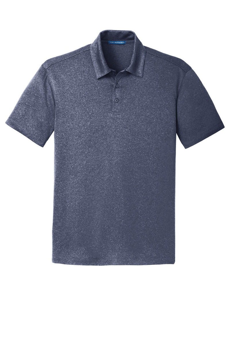 Port Authority Trace Heather Polo - True Navy Heather