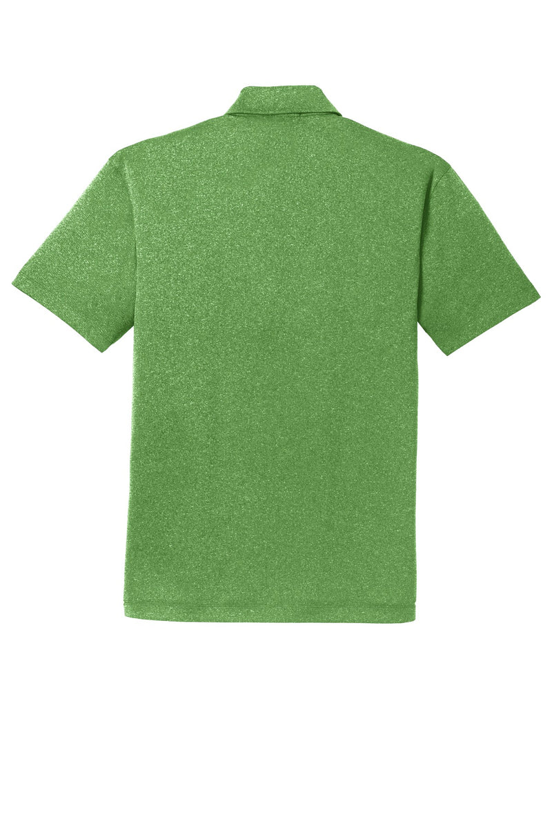 Port Authority Trace Heather Polo - Vine Green Heather