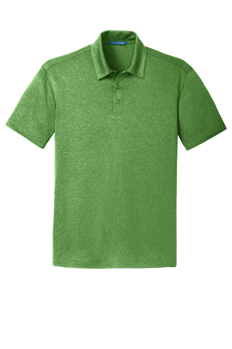Port Authority Trace Heather Polo - Vine Green Heather