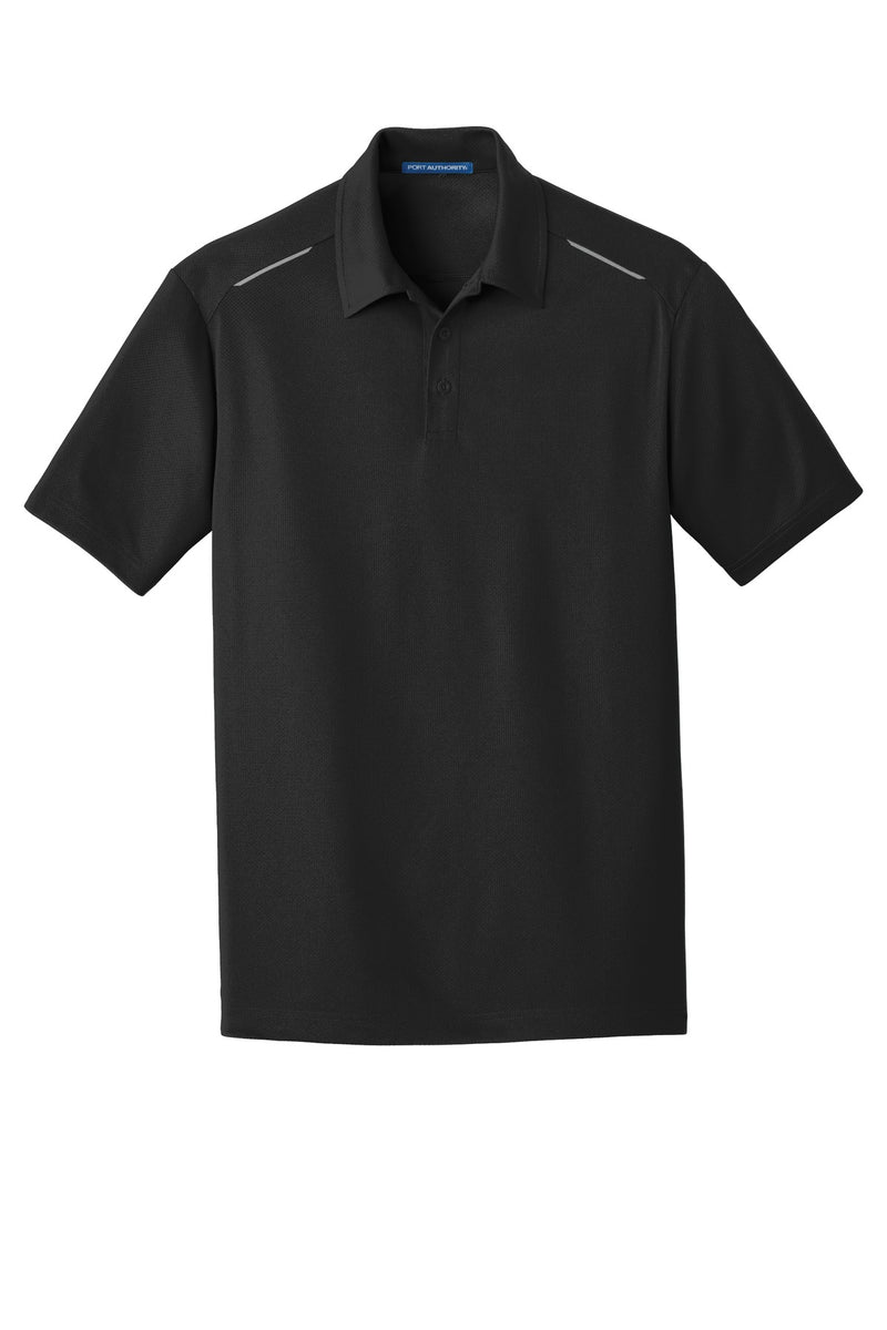 Port Authority Pinpoint Mesh Polo - Black