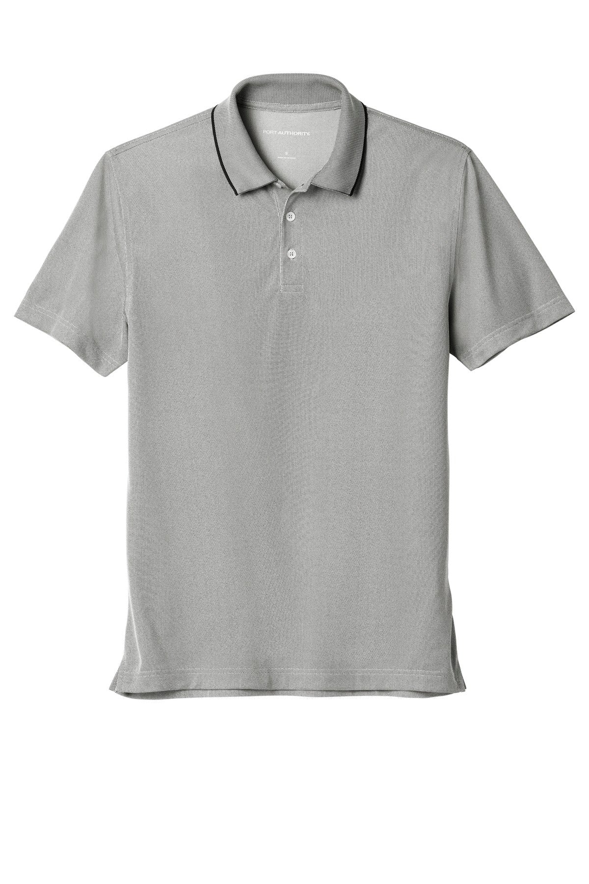 Port Authority  Poly Oxford Pique Polo - Black