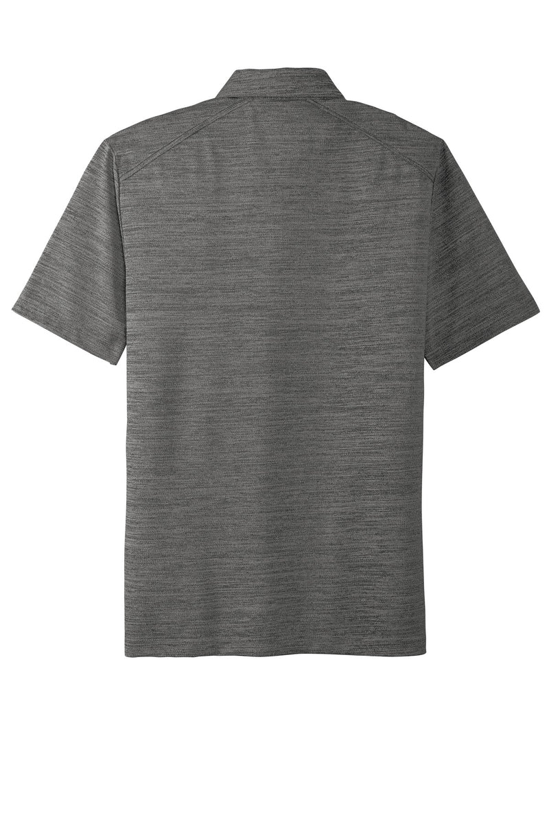 Port Authority  Stretch Heather Polo - Black/ Thunder Grey
