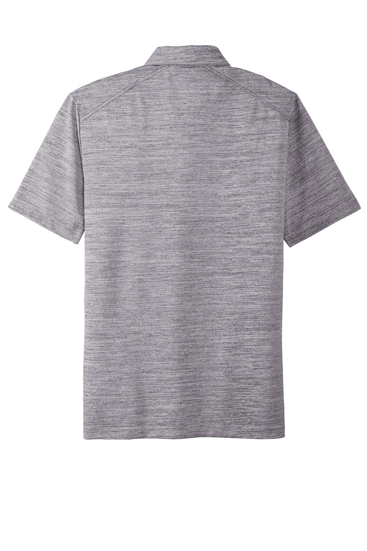 Port Authority  Stretch Heather Polo - Graphite/ White
