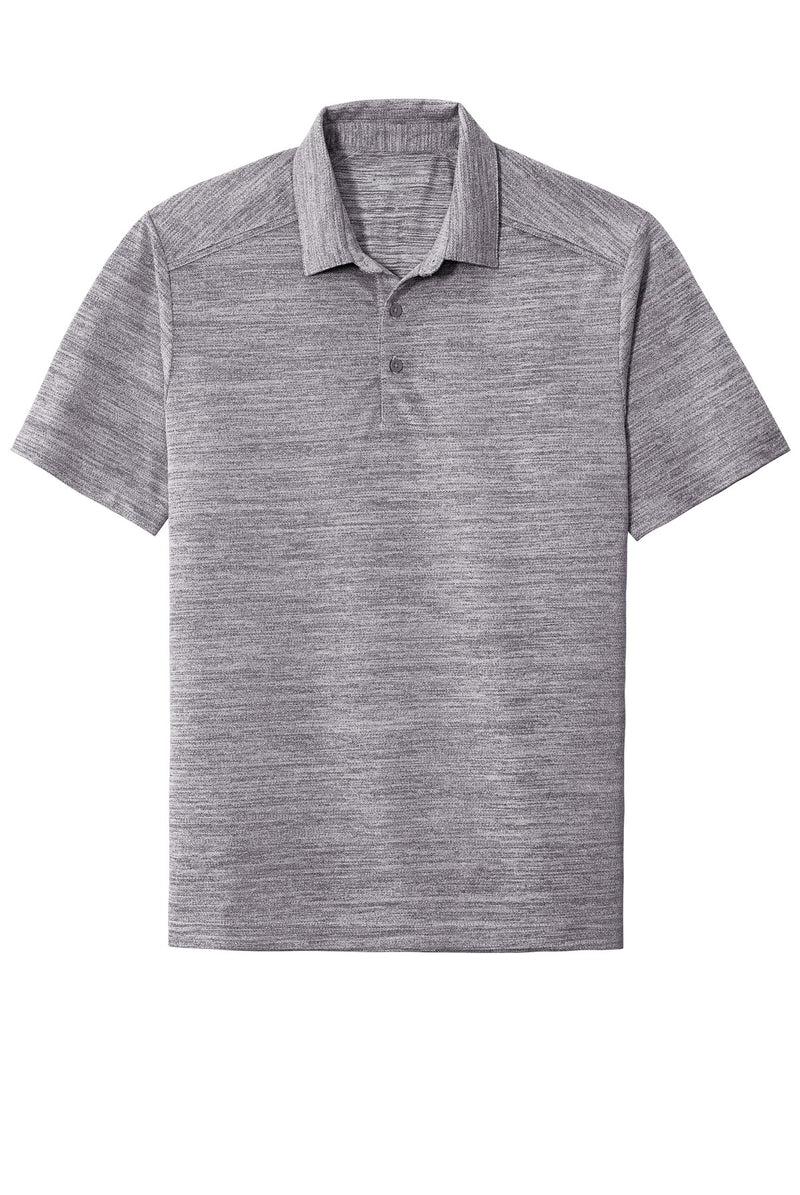 Port Authority  Stretch Heather Polo - Graphite/ White