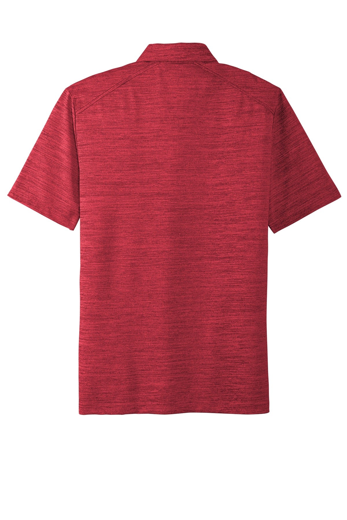 Port Authority  Stretch Heather Polo - Red/ Black