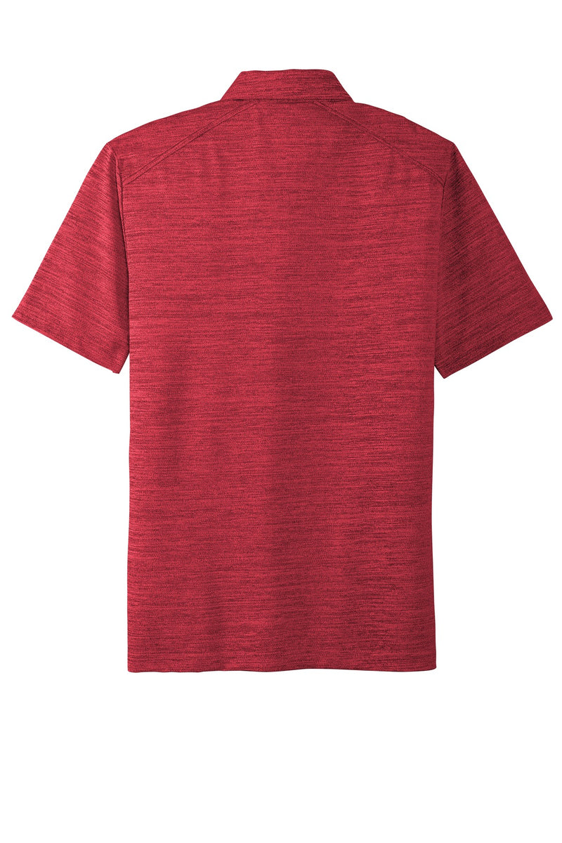 Port Authority  Stretch Heather Polo - Red/ Black