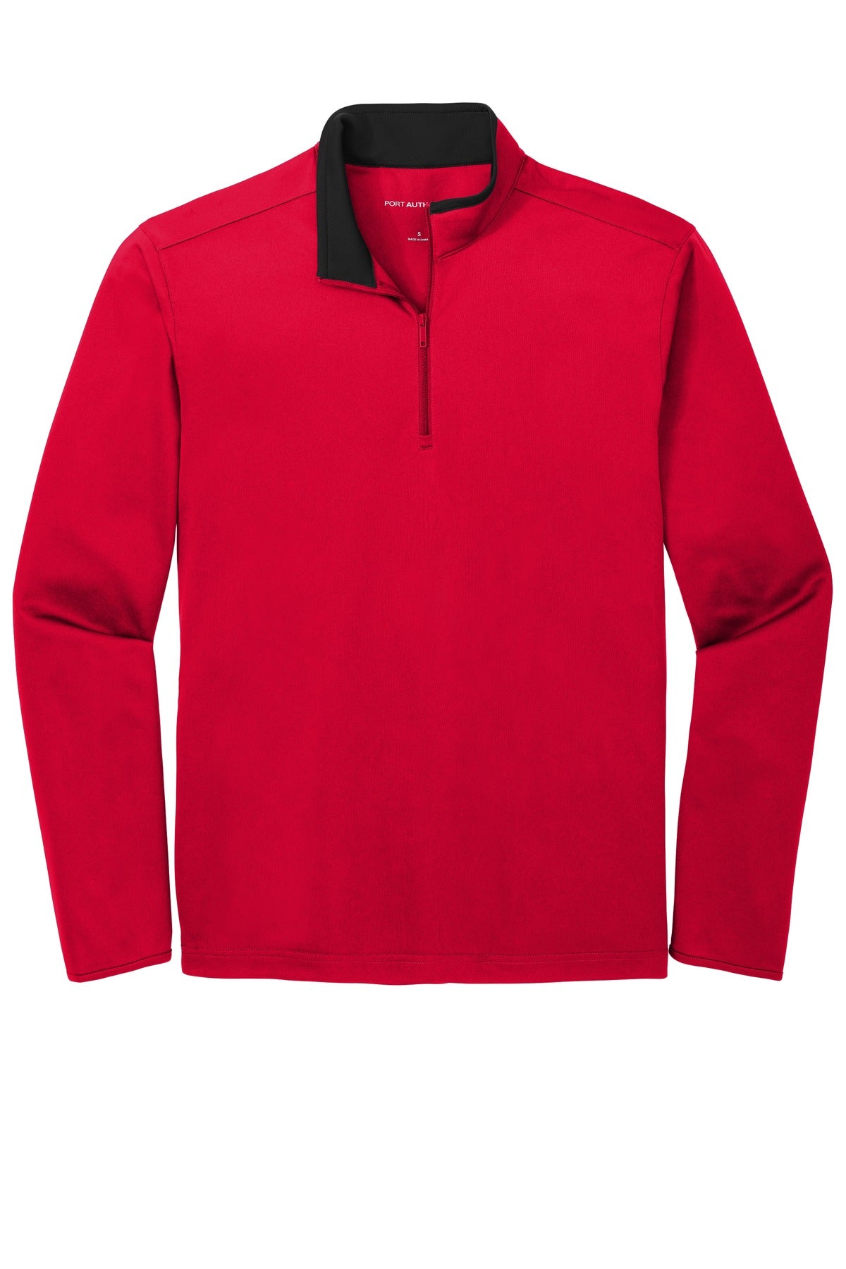 Port Authority  Silk Touch  Performance 1/4-Zip - Red/ Black