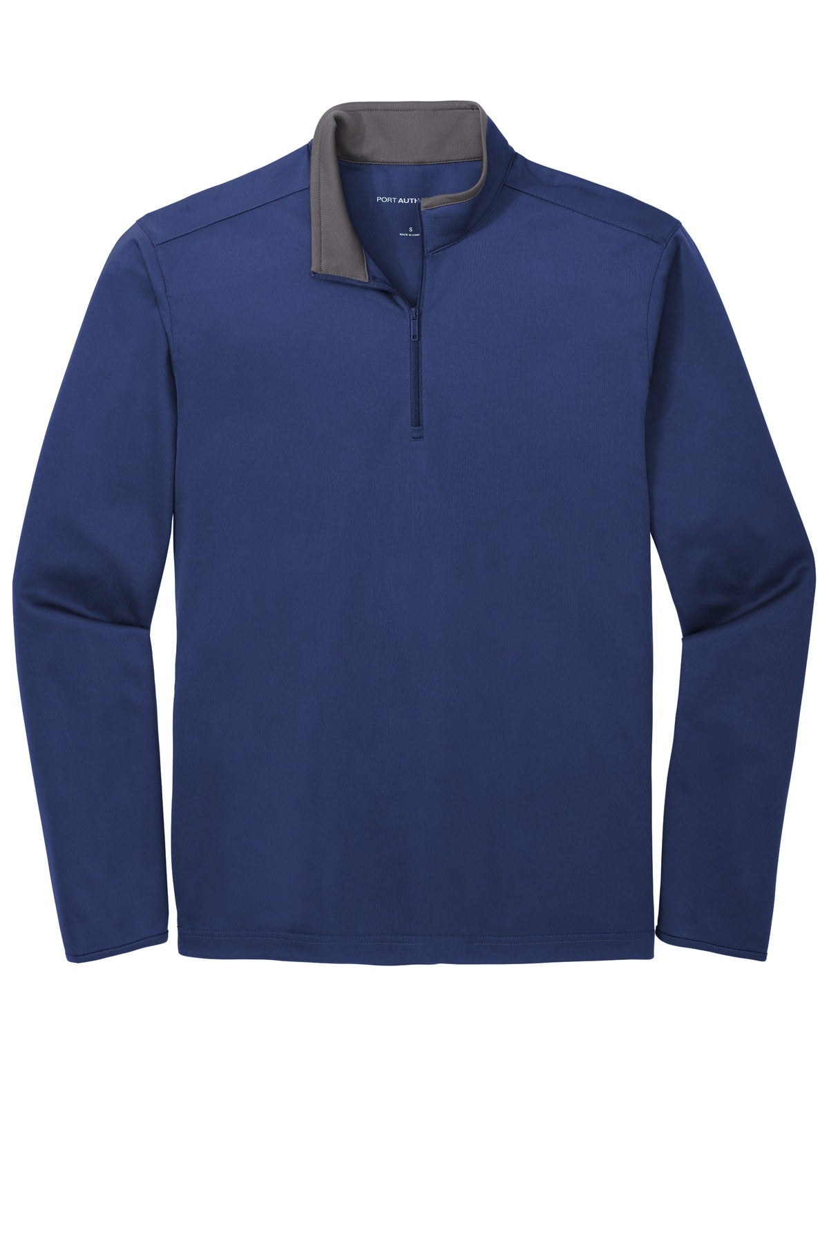 Port Authority  Silk Touch  Performance 1/4-Zip - Royal/ Steel Grey