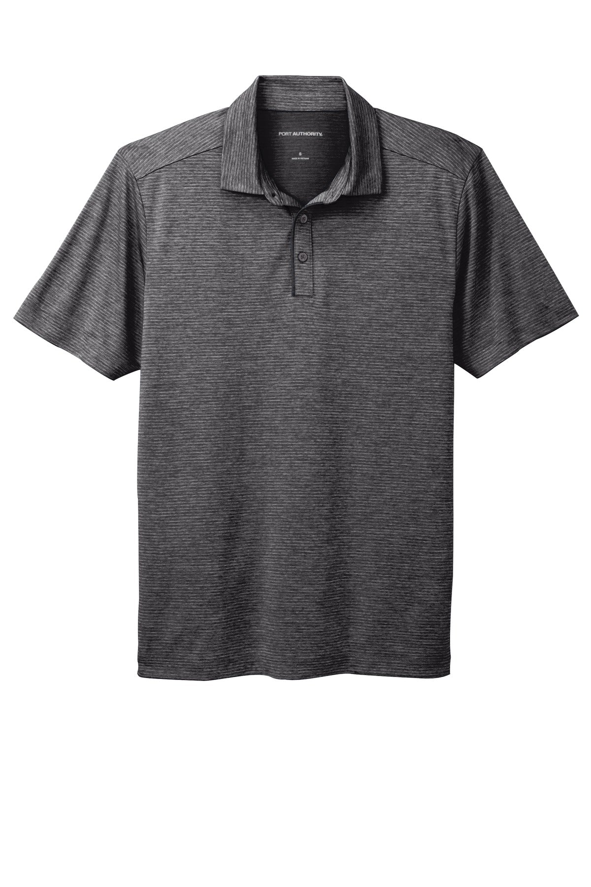 Port Authority  Shadow Stripe Polo - Deep Black