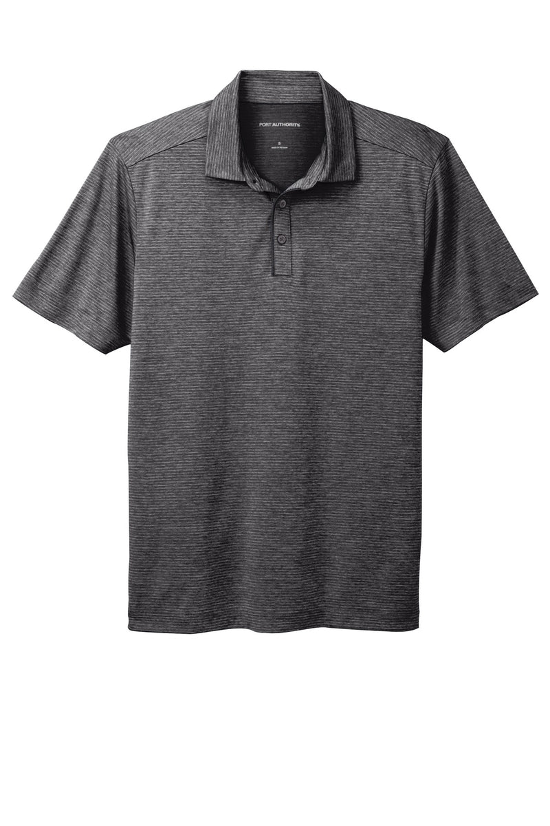 Port Authority  Shadow Stripe Polo - Deep Black