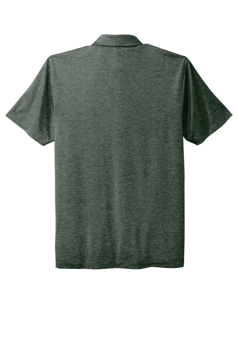 Port Authority  Shadow Stripe Polo - Deep Forest Green