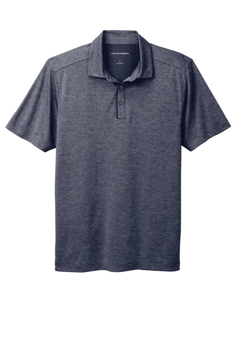 Port Authority  Shadow Stripe Polo - River Blue Navy