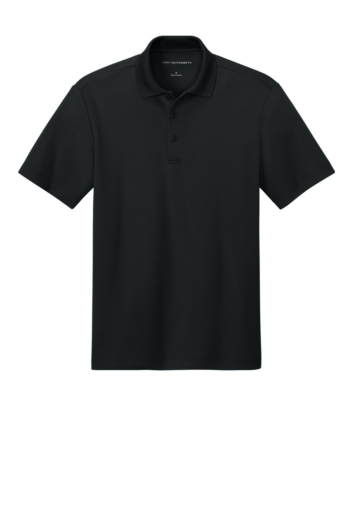 Port Authority Plaited Pique Polo - Deep Black