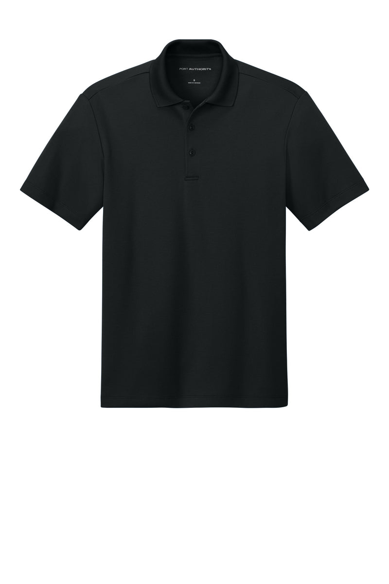 Port Authority Plaited Pique Polo - Deep Black