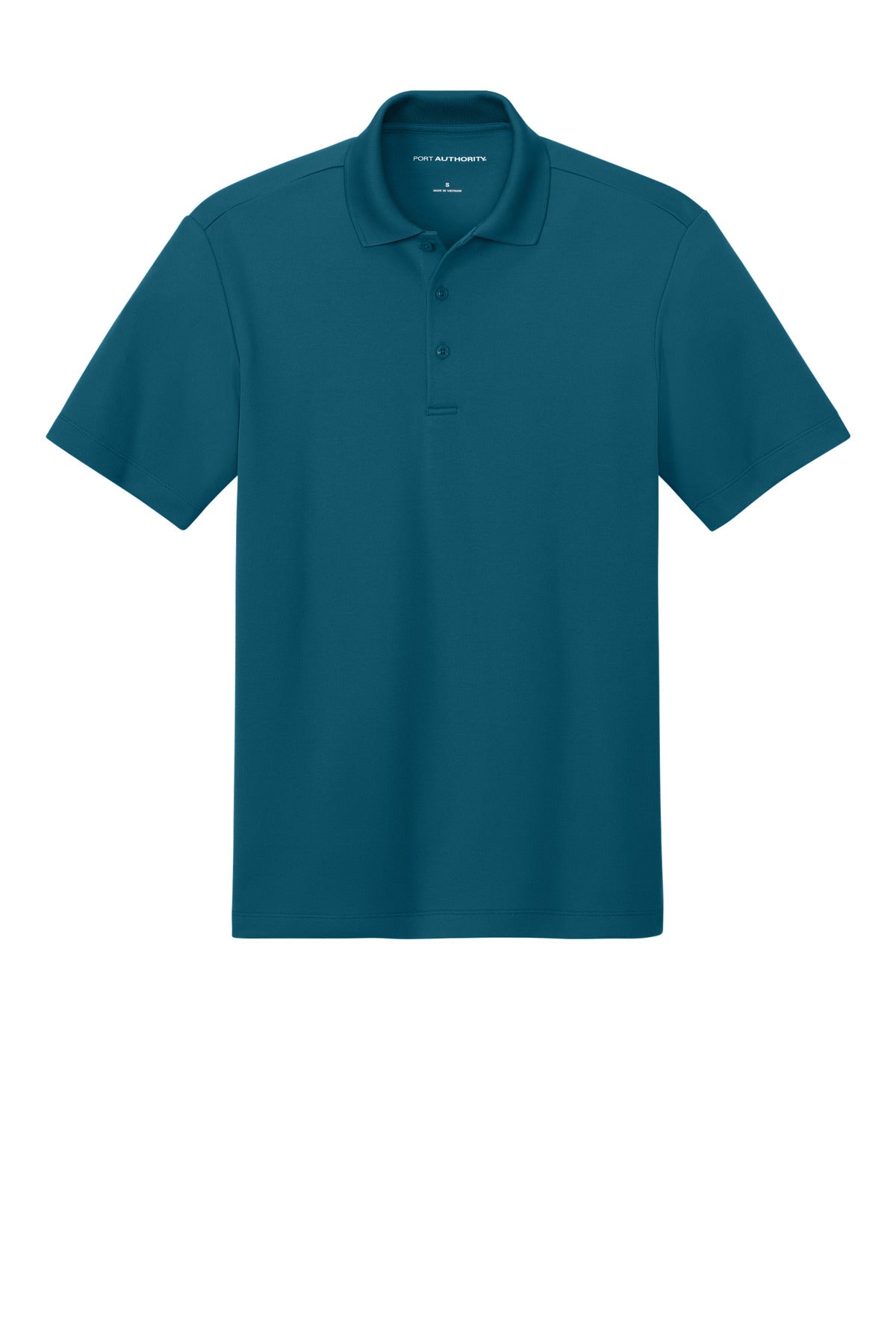 Port Authority Plaited Pique Polo - Moroccan Blue
