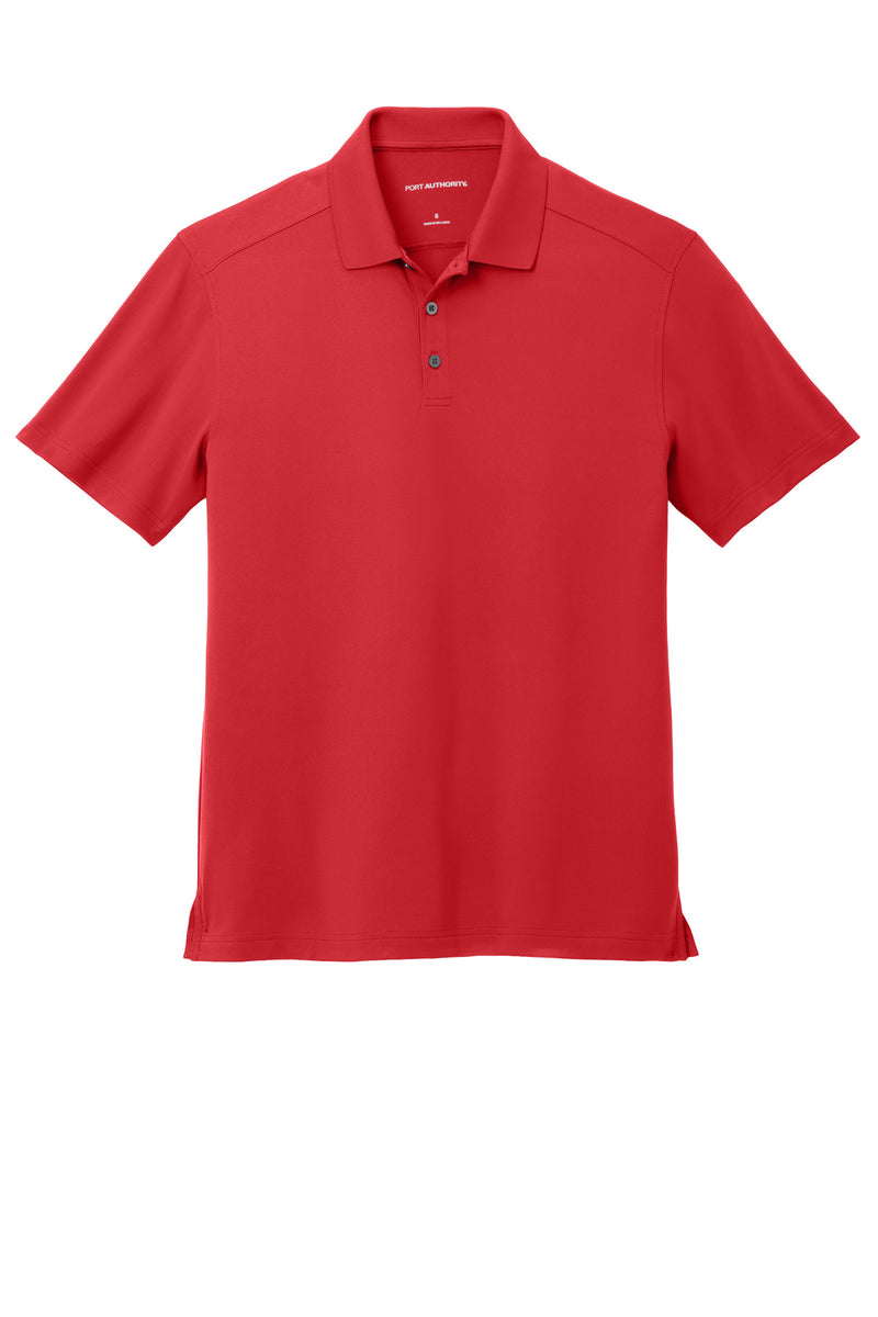 Port Authority City Stretch Flat Knit Polo - Engine Red