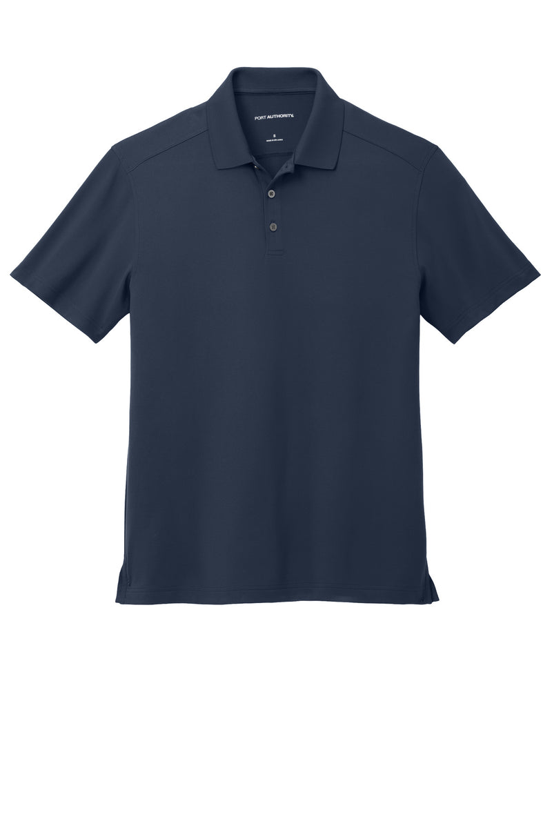 Port Authority City Stretch Flat Knit Polo - River Blue Navy