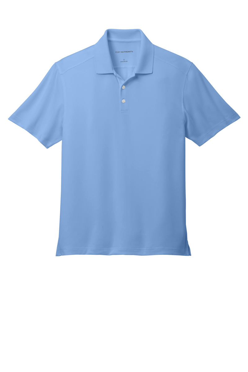 Port Authority City Stretch Flat Knit Polo - Swiss Blue