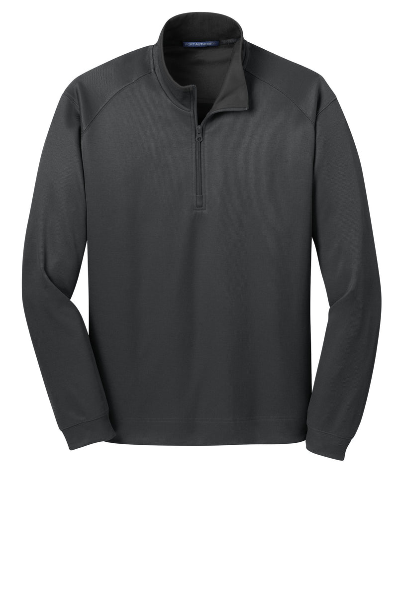 Port Authority Vertical Texture 1/4-Zip Pullover - Iron Grey/ Black