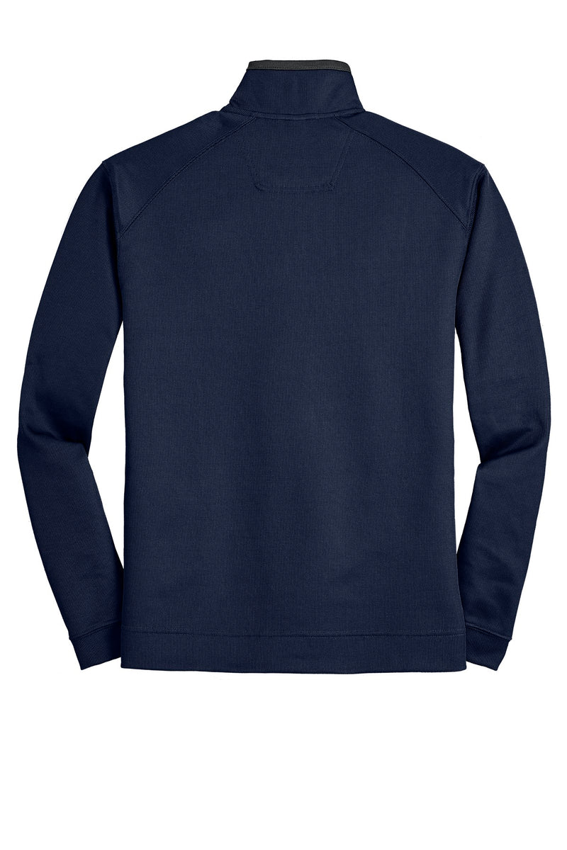 Port Authority Vertical Texture 1/4-Zip Pullover - True Navy/ Iron Grey