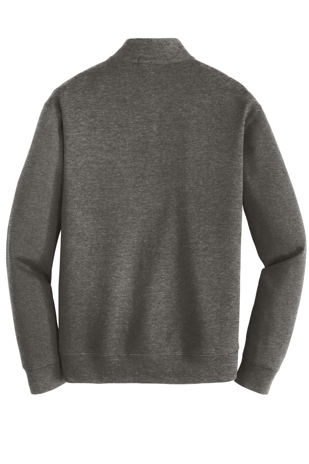 Port Authority Interlock 1/4-Zip - Charcoal Heather/ Medium Heather Grey