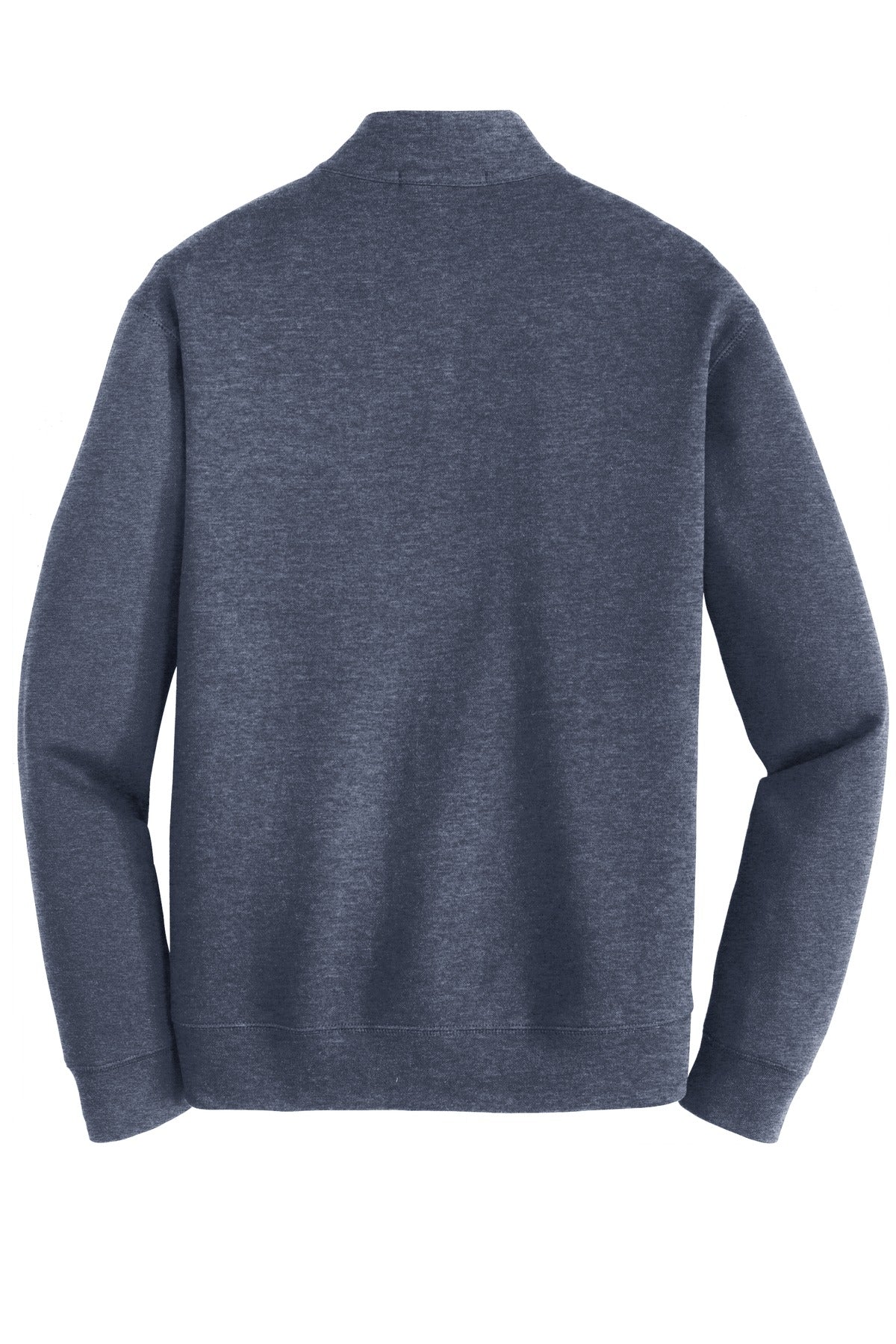 Port Authority Interlock 1/4-Zip - Estate Blue Heather/ Charcoal Heather