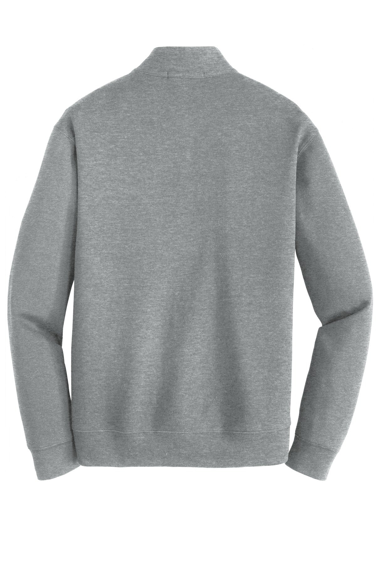 Port Authority Interlock 1/4-Zip - Medium Heather Grey/ Charcoal Heather