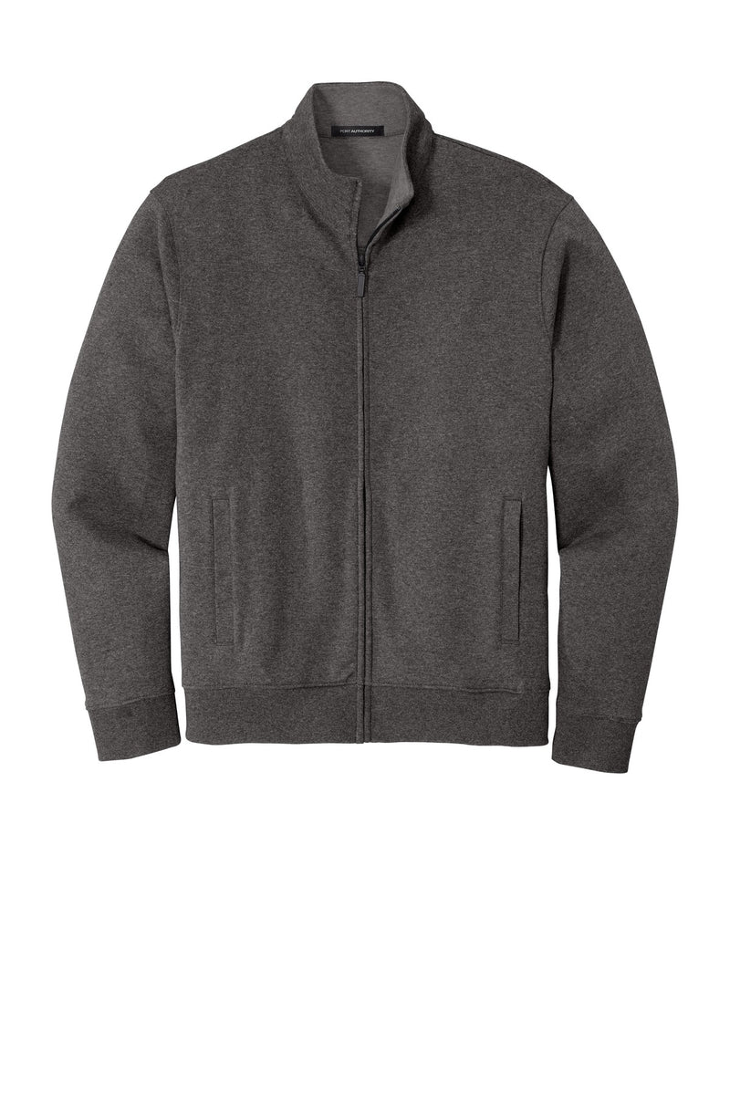Port Authority  Interlock Full-Zip - Charcoal Heather/ Medium Heather Grey