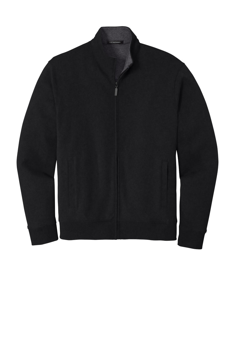 Port Authority  Interlock Full-Zip - Deep Black/ Charcoal Heather