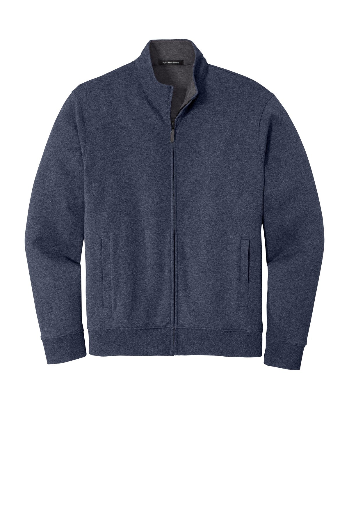 Port Authority  Interlock Full-Zip - Estate Blue Heather/ Charcoal Heather
