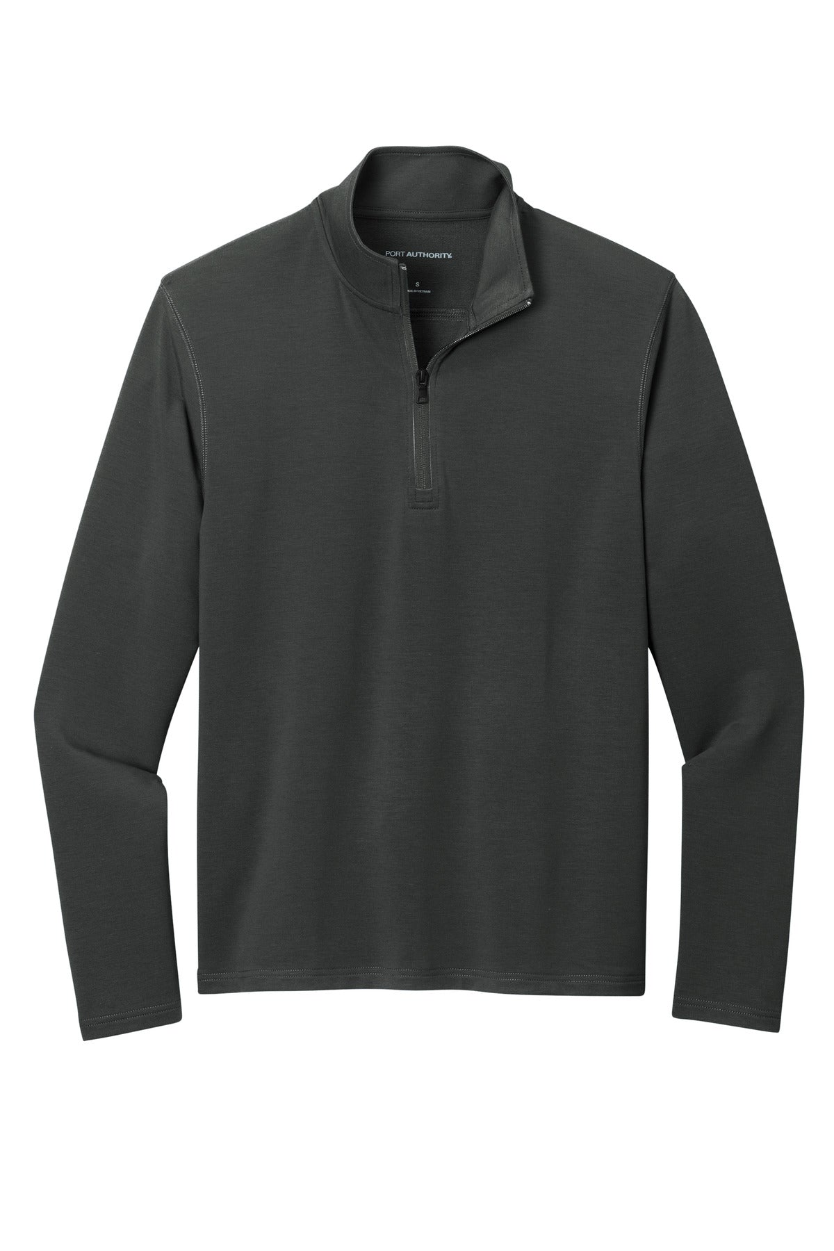 Port Authority Microterry 1/4-Zip Pullover - Charcoal
