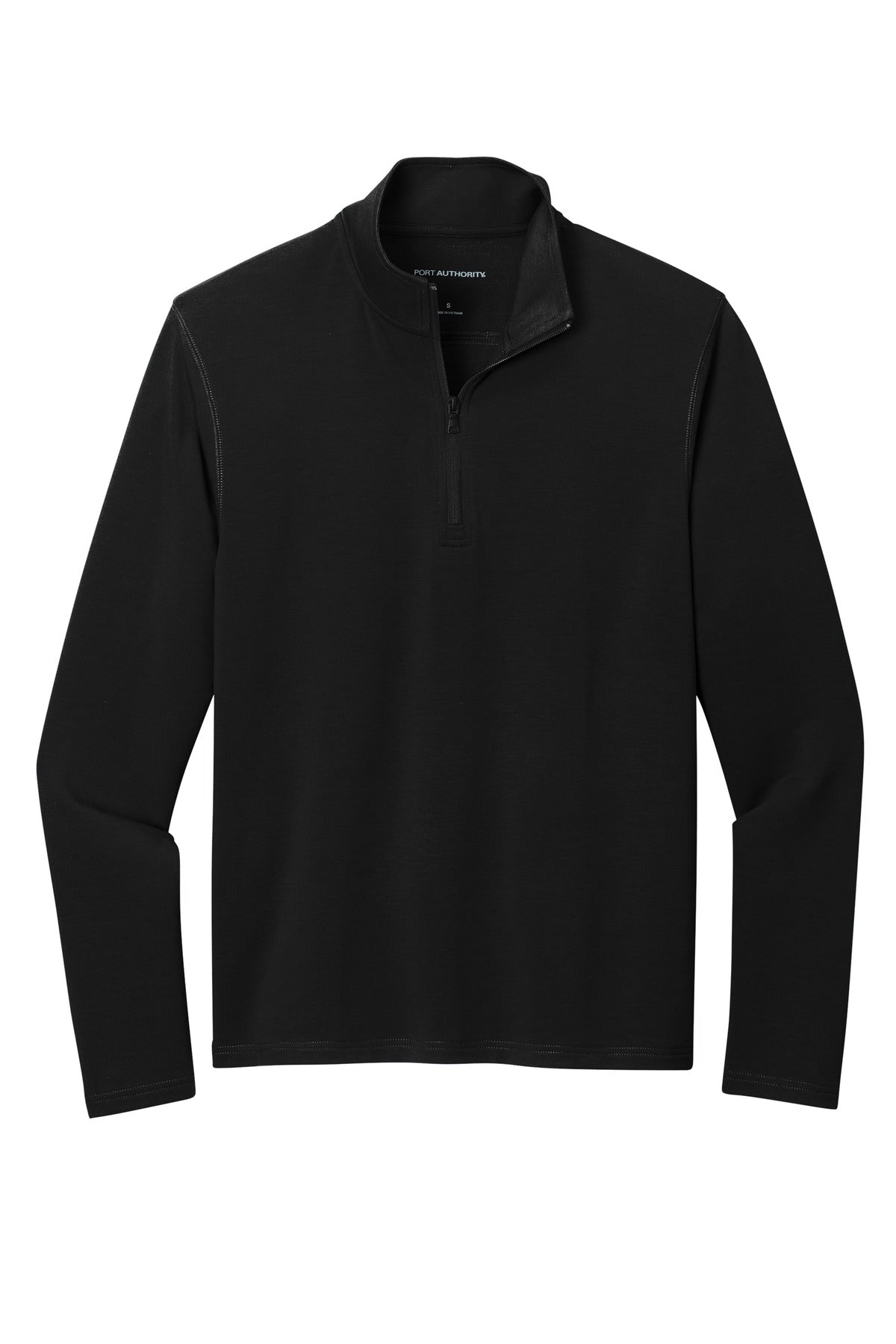 Port Authority Microterry 1/4-Zip Pullover - Deep Black